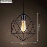 Industrial Retro 1-Light Pendant With Metal Cage For Bar - Hang In Style!