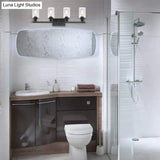 Industrial Retro Glass Vanity Wall Light Fixtures - Cylindrical Design