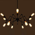 Industrial Style Black Chandelier With Multi-Light Pendant For Living Room 12 /