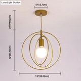 Industrial Style Metal Wire Cage Pendant Light Fixture For Foyer