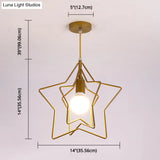Industrial Style Metal Wire Cage Pendant Light Fixture For Foyer