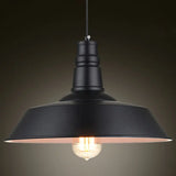 Industrial Style Shaded Pendant Light Fixture For Dining Room
