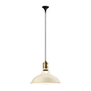 Iron Barn Shaped Industrial Pendulum Light - 1-Bulb Dining Room Pendant Fixture With Vented Socket