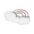 Iron Rainbow & Cloud Led Flushmount Ceiling Light For Nursery - White/Blue 19/23 White / 19