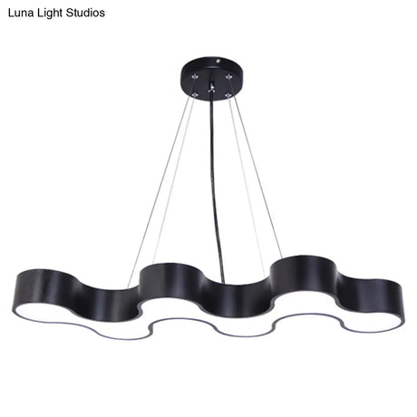 Irregular Shape Pendant Ceiling Light: Modern Acrylic Led Fixture For Office Lighting
