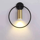 Irwin | Wall Lamp Black and Bronze / Warm White 3000K Wall Lamp