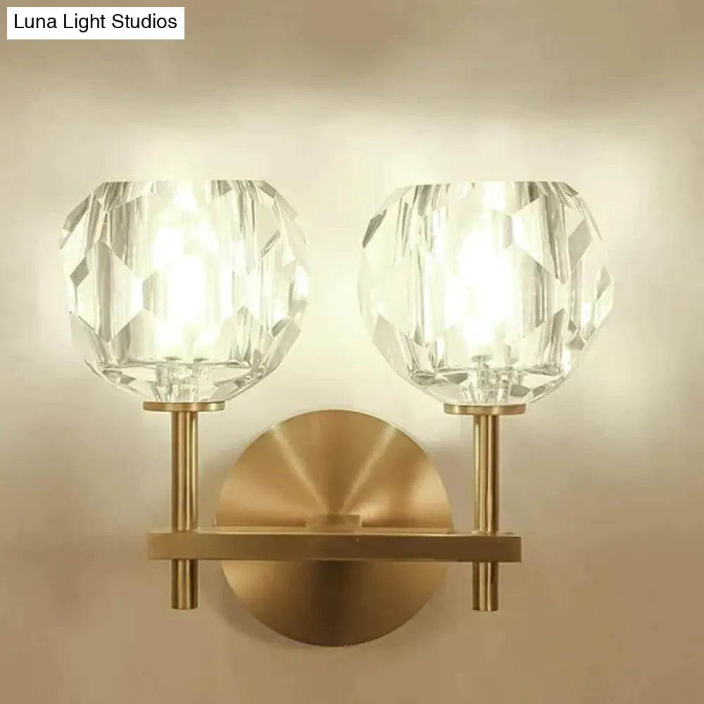Ivy | Crystal Wall Lamp Double