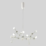 Josephine - Hanging Lamp Nordic Tree Branch iron Art Hanging Light 24 Heads White / White Lighting