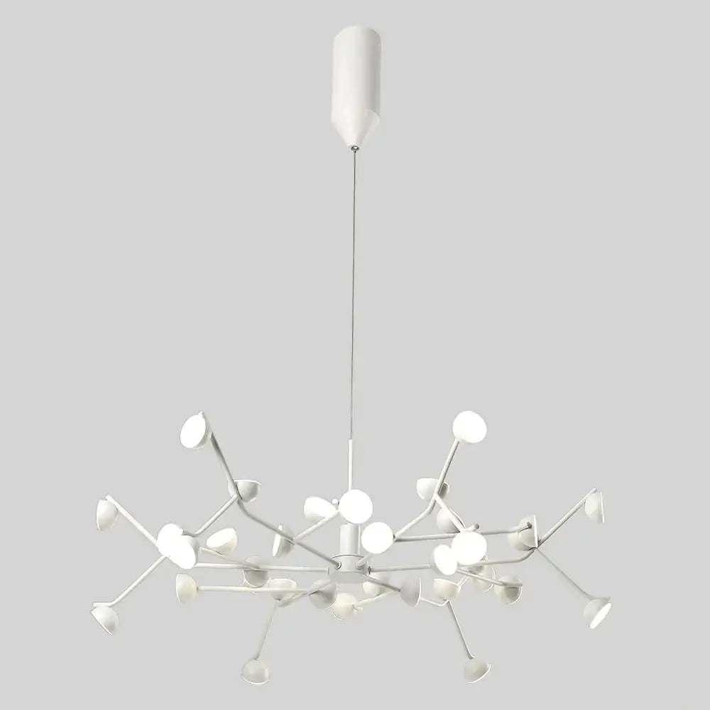 Josephine - Hanging Lamp Nordic Tree Branch iron Art Hanging Light 36 Heads White / White Lighting