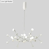 Josephine - Hanging Lamp Nordic Tree Branch Iron Art Light 36 Heads White / Lighting