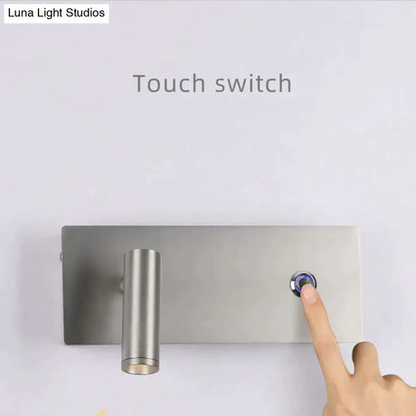 Kane | Nickel LED Dimmable Reading Wall Light Wall Lamp