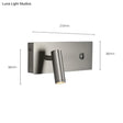 Kane | Nickel LED Dimmable Reading Wall Light Wall Lamp