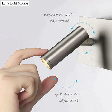 Kane | Nickel LED Dimmable Reading Wall Light Wall Lamp