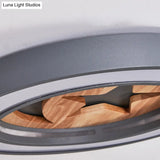 Kid’s Acrylic Modern Led Ceiling Lamp – Slim Circle Design With Star Pattern Ideal For Bedroom