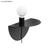 Kids Bedroom Wall Light - Nordic Style Open Bulb Sconce