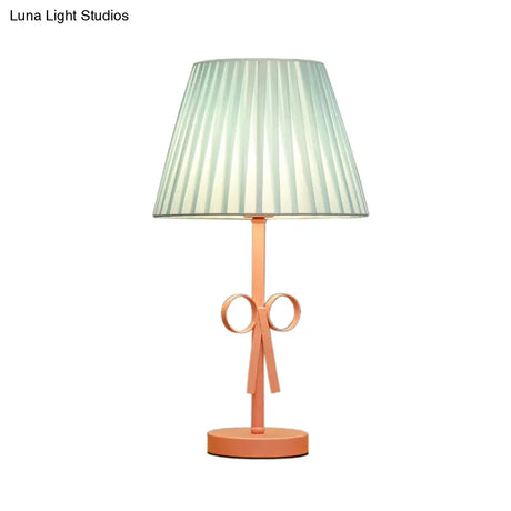 Kids Candy Colored Desk Light For Girls Bedroom - Foldable Tapered Shade And Study-Ready
