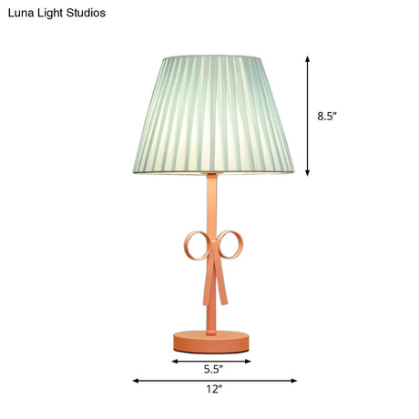 Kids Candy Colored Desk Light For Girls Bedroom - Foldable Tapered Shade And Study-Ready