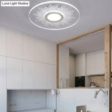 Kid’s Cartoon Led White Ceiling Lamp With Acrylic Flower Design