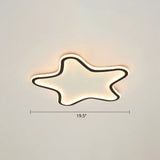 Kids Cartoon Star Led Ceiling Light – Creative Aluminum Flush Mount For Children’s Bedroom -