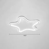 Kids Cartoon Star Led Ceiling Light – Creative Aluminum Flush Mount For Children’s Bedroom -