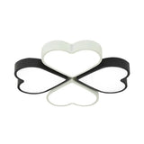 Kids Designer Heart Flush Mount Ceiling Light With Acrylic Fixture - Ideal For Bedrooms