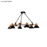 Kids Domed Pendant Chandelier: Metal 3/6-Light Suspension Lighting With Deer/Horse Decor In