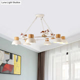 Kids Domed Pendant Chandelier: Metal 3/6-Light Suspension Lighting With Deer/Horse Decor In