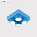 Kids Led Ceiling Light Fixture - Colorful Building Block Design’