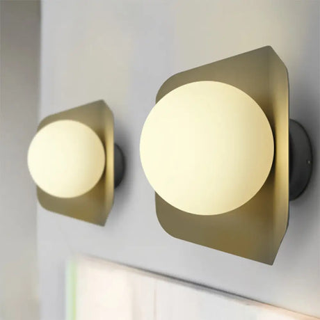 Kids Metal Glass Wall Sconce With Orb Shade: Candy Color Lighting For Child Bedroom Green
