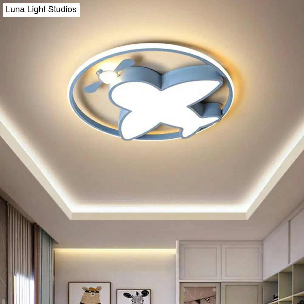 Kids Style Acrylic Led Flush Mount Lighting For Bedroom