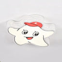 Kid’s White Star Acrylic Flush Mount Ceiling Light Fixture / A