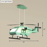 Kindergarten Cartoon Chandelier: Acrylic Led Suspension Light Fixture