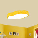 Kindergarten Led Flushmount Ceiling Light - 18’/20.5’ W Cloud Acrylic Shade White/Yellow/Blue