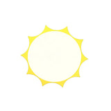 Kindergarten Yellow Sun Flush Mount Led Ceiling Light With Acrylic: Simple & Stylish Fixture