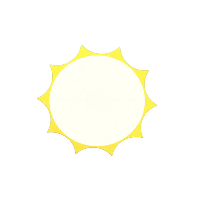 Kindergarten Yellow Sun Flush Mount Led Ceiling Light With Acrylic: Simple & Stylish Fixture
