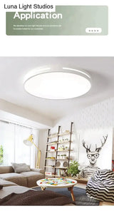 Leah -Modern Led Ceiling Light Lamp Lighting Fixture Surface Mount Flush Remote Control Dimmable