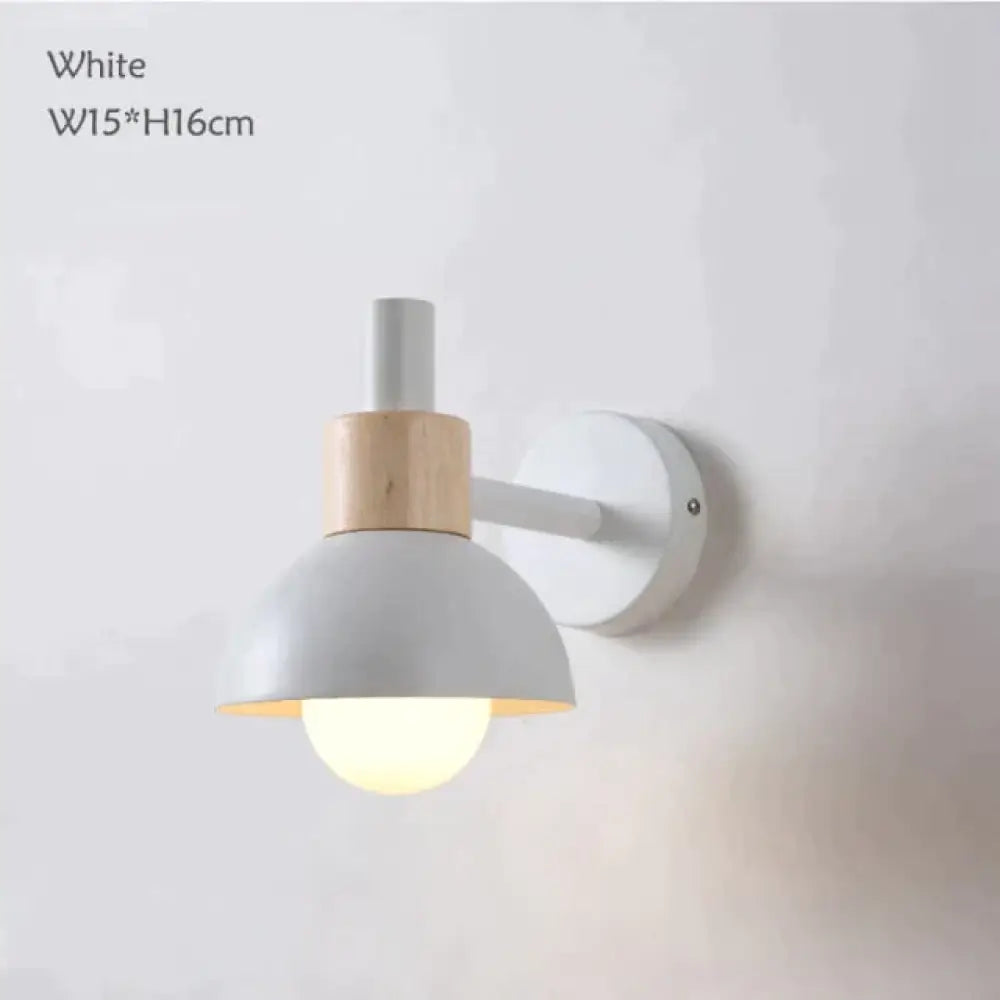 Leanne | Wooden Wall Lamp White Wall Lamp