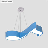 Led Acrylic Note Pendant Chandelier: Creative Suspension Lighting For Dance Room