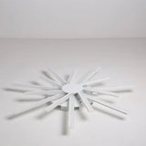Led Acrylic Semi Flush Light For Living Room Ceiling In White 7 / Warm
