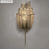 Led Aluminum Flow Chandelier Pendant Light Kit For Contemporary Living Room