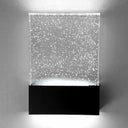 Led Bubble Crystal Sconce: Modern Black/White Wall Light For Living Room Or Hotel Black