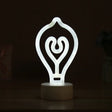 Led Cartoon Table Lamp With Battery Operation And Plastic Shade - White Bulb Shape
