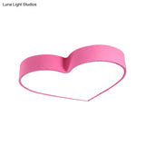 Led Ceiling Lamp For Boy Girl Bedroom - Modern Acrylic Flush Light In Candy Colors