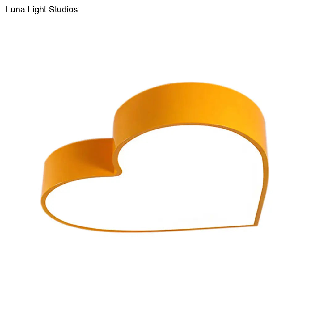 Led Ceiling Lamp For Boy Girl Bedroom - Modern Acrylic Flush Light In Candy Colors