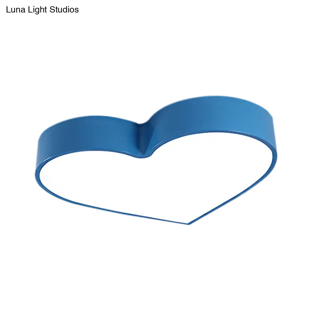 Led Ceiling Lamp For Boy Girl Bedroom - Modern Acrylic Flush Light In Candy Colors