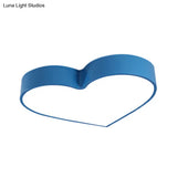 Led Ceiling Lamp For Boy Girl Bedroom - Modern Acrylic Flush Light In Candy Colors