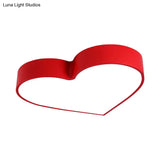 Led Ceiling Lamp For Boy Girl Bedroom - Modern Acrylic Flush Light In Candy Colors