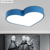 Led Ceiling Lamp For Boy Girl Bedroom - Modern Acrylic Flush Light In Candy Colors