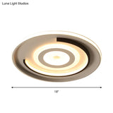 Led Ceiling Lamp - Simple Style Acrylic Ultrathin Flush Mount In Warm Or White Light