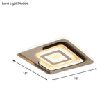 Led Ceiling Lamp - Simple Style Acrylic Ultrathin Flush Mount In Warm Or White Light